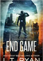 Cover of End Game by L.T. Ryan featuring bold typography and a dramatic background.
